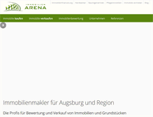 Tablet Screenshot of immobilien-arena.com